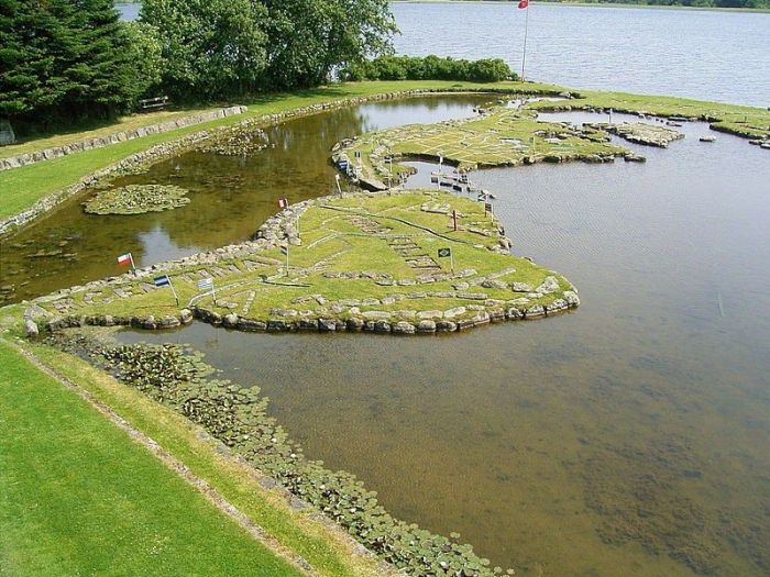 There's A Miniature Map Of The World On This Danish Lake (10 pics)