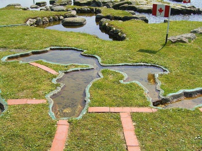 There's A Miniature Map Of The World On This Danish Lake (10 pics)