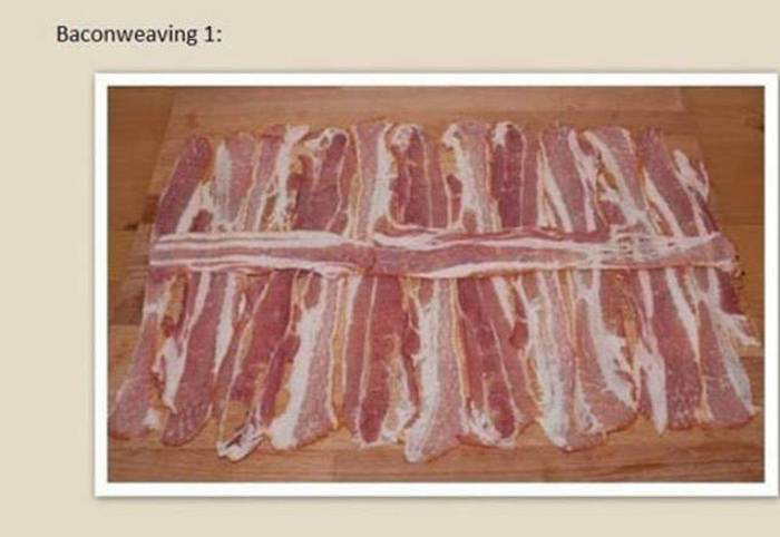 How To Make A Homemade Pork Baguette Wrapped In Bacon (20 pics)