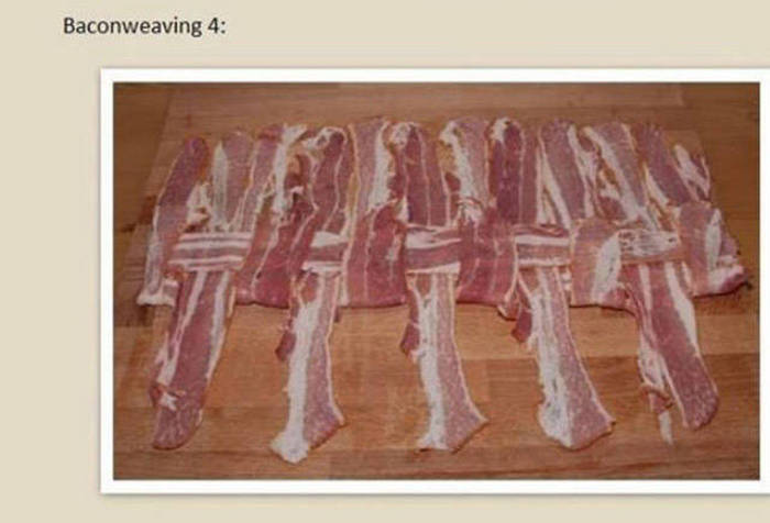How To Make A Homemade Pork Baguette Wrapped In Bacon (20 pics)
