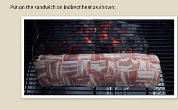 How To Make A Homemade Pork Baguette Wrapped In Bacon (20 pics)