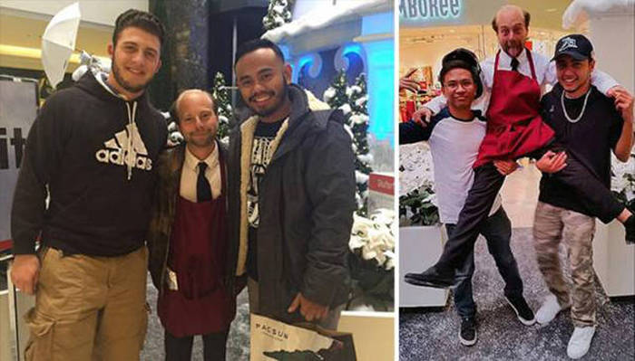 Beans From Even Stevens Now Works As Santa's Helper At A Mall (10 pics)
