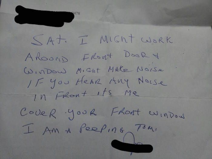 Hilarious And Creepy Notes Landlords Left For Their Tenants (11 pics)
