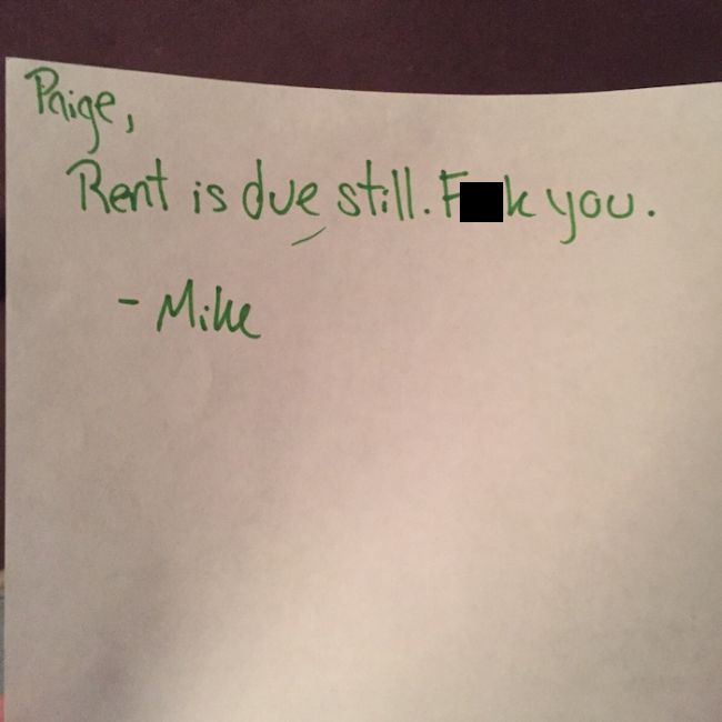 Hilarious And Creepy Notes Landlords Left For Their Tenants (11 pics)