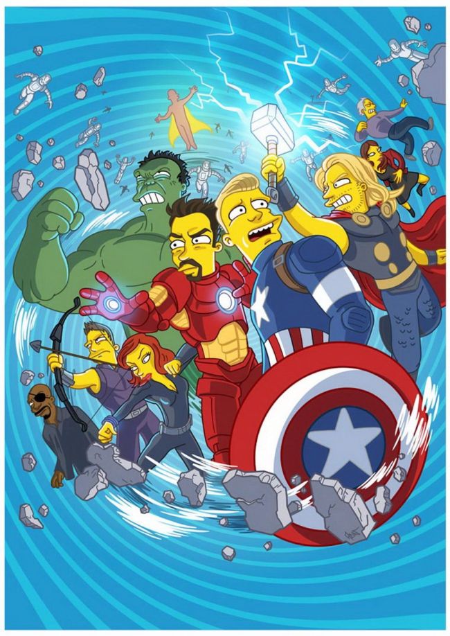 pop simpsons culture characters famous treatment simpsonized