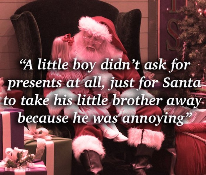 Mall Santas Reveal The Most Bizarre Christmas Gifts Kids Have Asked For (15 pics)