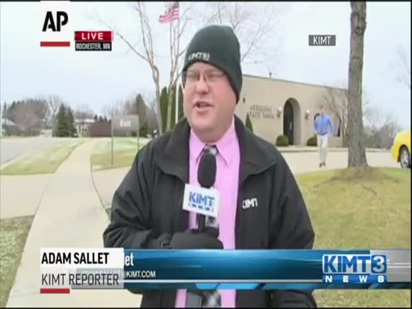 Bank Robbed During Live TV Report
