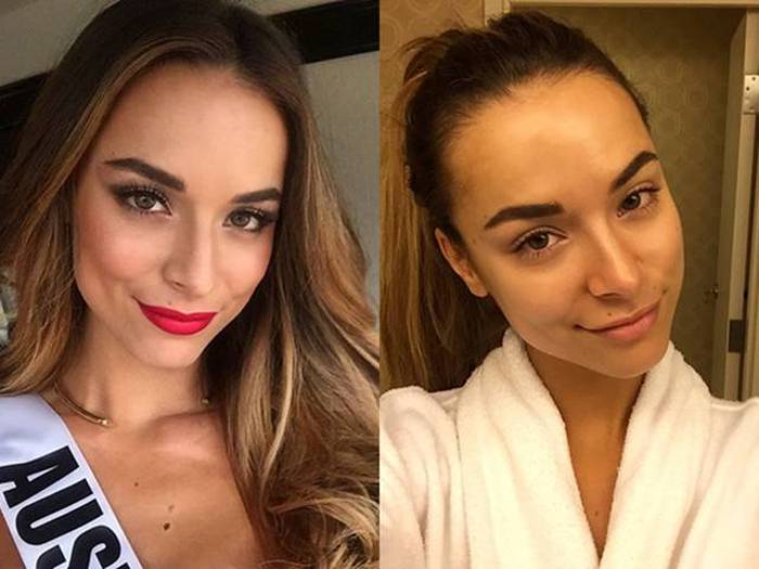 The Gorgeous Contestants Of Miss Universe With And Without Makeup (10 pics)