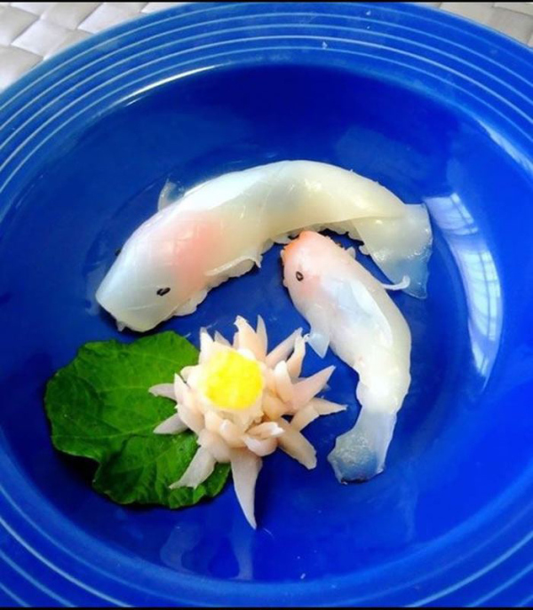 How To Make Sushi Look Like Real Life Koi In Just A Few Steps (15 pics)