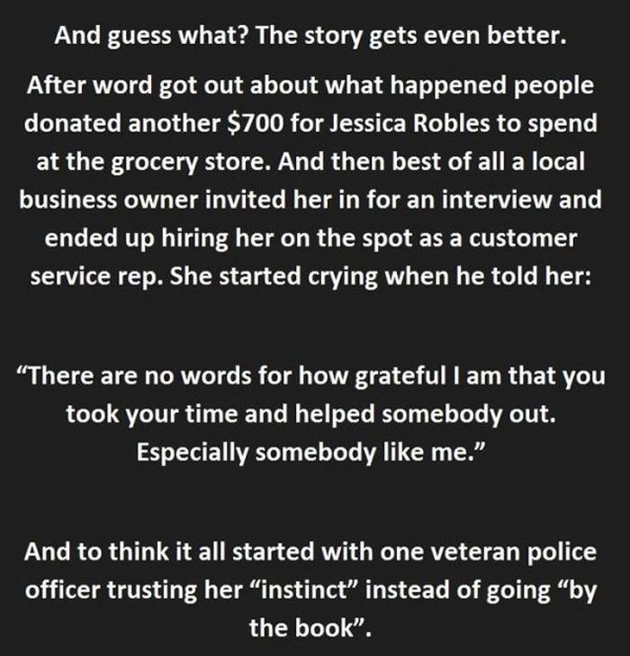 Cop Decides To Change A Thief's Life By Not Arresting Her (4 pics)