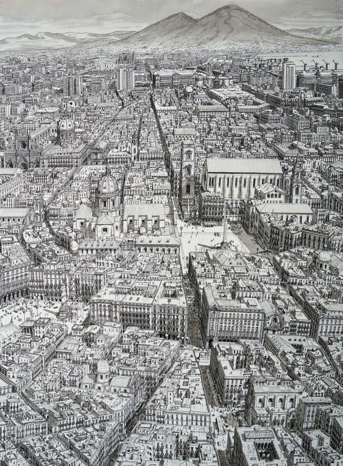 Artist Uses His Incredible Memory To Draw Detailed Cityscapes (14 pics)