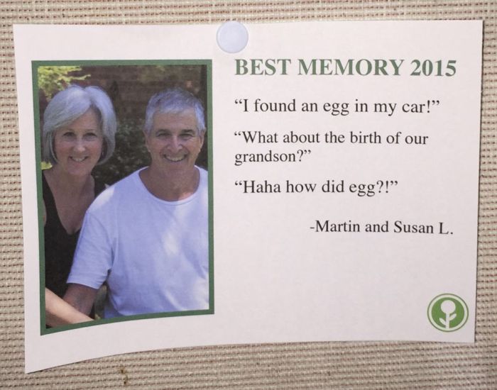Someone Put Fake Best Memories Of 2015 On A Community Bulletin Board (9 pics)