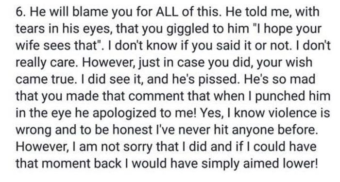 Wife Writes Brutal Letter To Her Cheating Husband's Mistress (8 pics)
