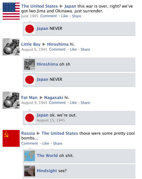What Facebook Would Look Like If Social Media Was Around During World War II  (9 pics)