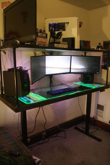 This Self Built Computer Desk Kicks a Ton of Ass (33 pics)