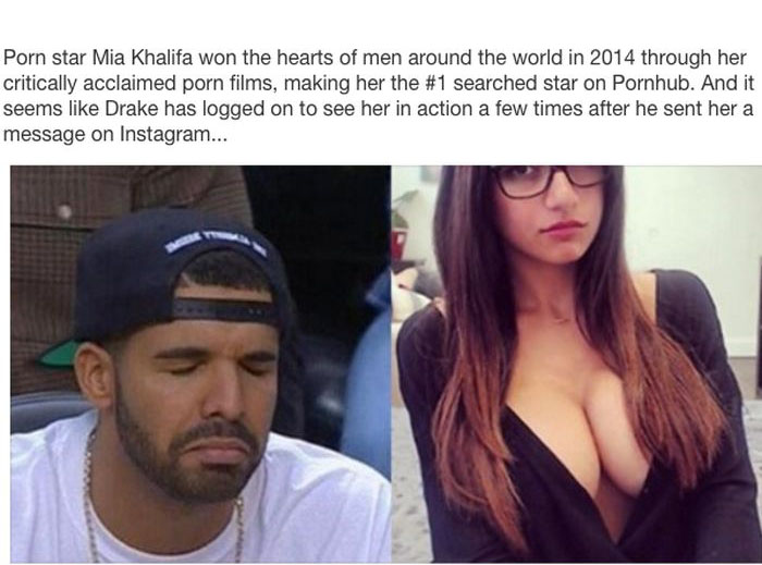 Drake Got Shut Down When He Tried To Hit Up Pornstar Mia Khalifa (3 pics)