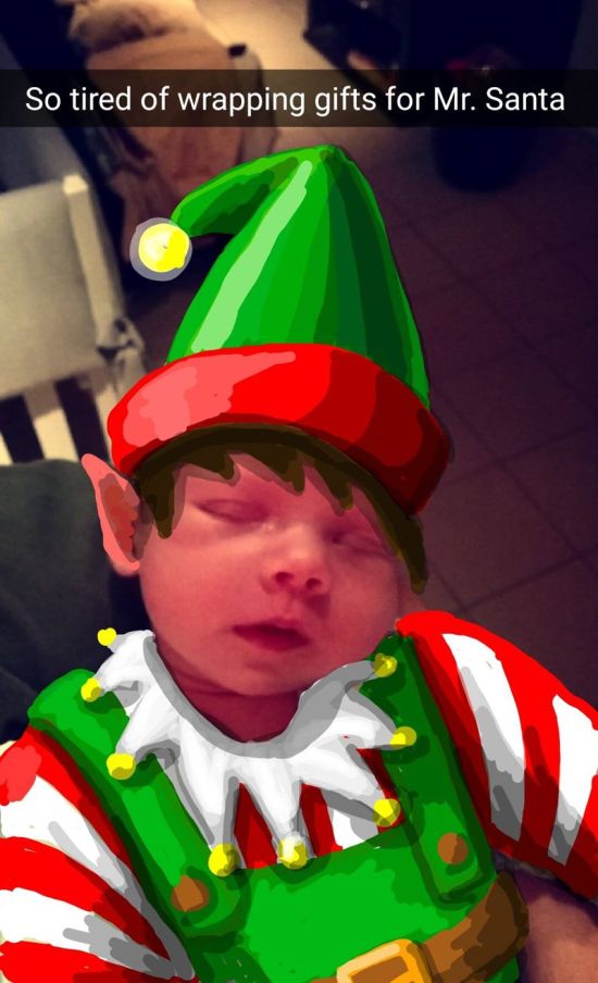 Dad Creates Epic Masterpieces By Doodling On His Baby’s Snapchat Pics (20 pics)
