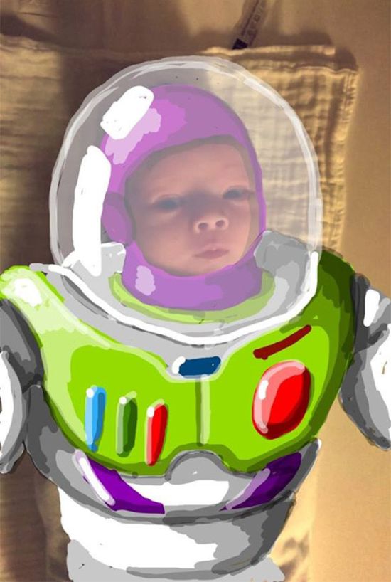 Dad Creates Epic Masterpieces By Doodling On His Baby’s Snapchat Pics (20 pics)