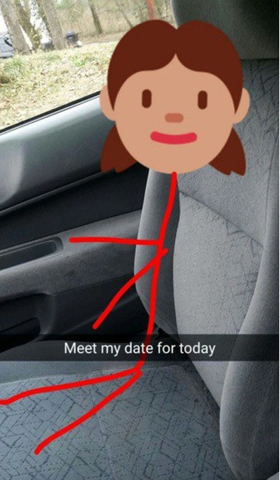 Dude Creates Epic Snapchats As He Takes His Imaginary Date To See Star Wars (17 pics)