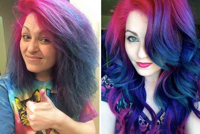 Hairstylist Takes You Behind The Scenes Of Social Media Selfies (7 pics)