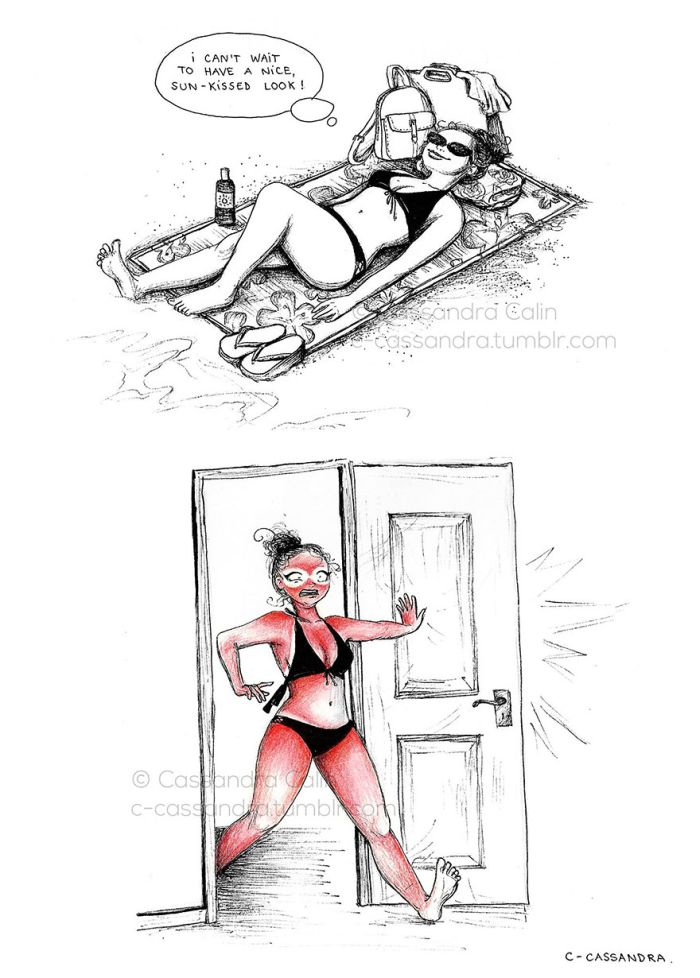 Romanian Artist Illustrates The Everyday Problems That Women Experience (20 pics)