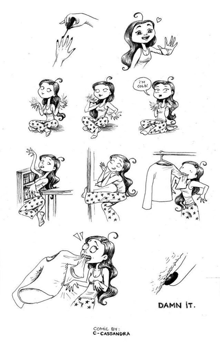Romanian Artist Illustrates The Everyday Problems That Women Experience (20 pics)
