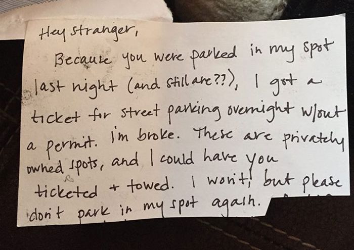 Woman Gets A Nice Surprise After Leaving A Note For A Stranger (2 pics)