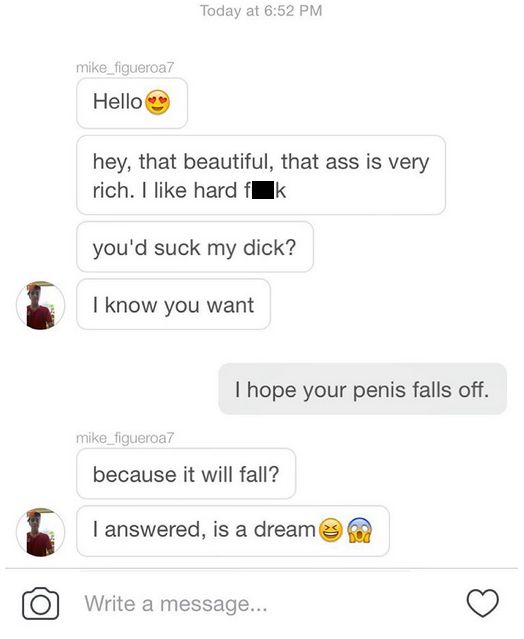 Porn Star Has Hilarious Responses For Unwanted Dick Pics On Instagram (11 pics)