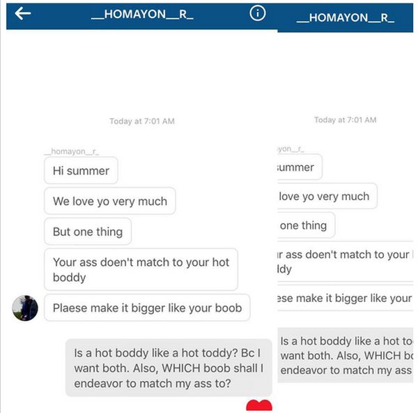 Porn Star Has Hilarious Responses For Unwanted Dick Pics On Instagram (11 pics)