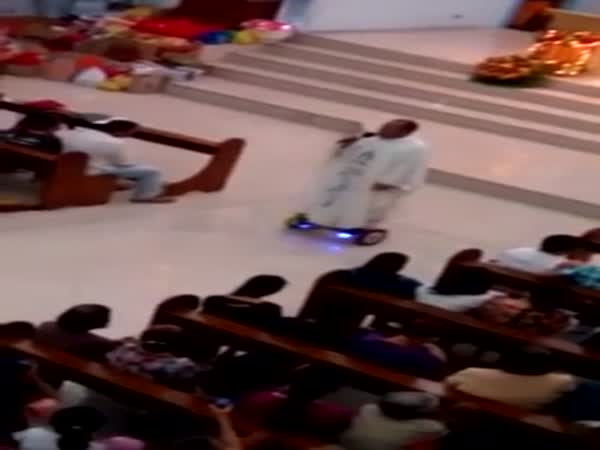 Watch Catholic Priest Deliver Swagged Out Sacred Mass On Hoverboard