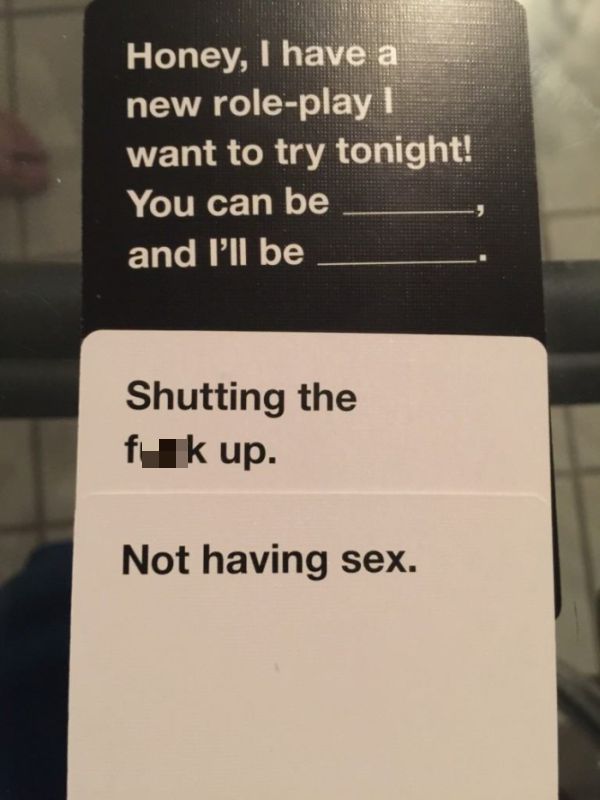 Disturbing Cards Against Humanity Combinations You Can't Help But Laugh At (21 pics)