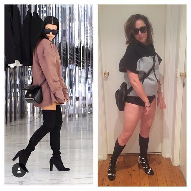 This Woman Recreated Iconic Celebrity Photos With Hilarious Results (36 pics)
