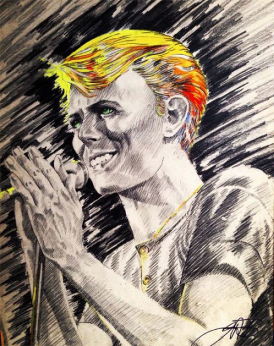 Artists From All Over The World Pay Tribute To The Late, Great David Bowie (30 pics)