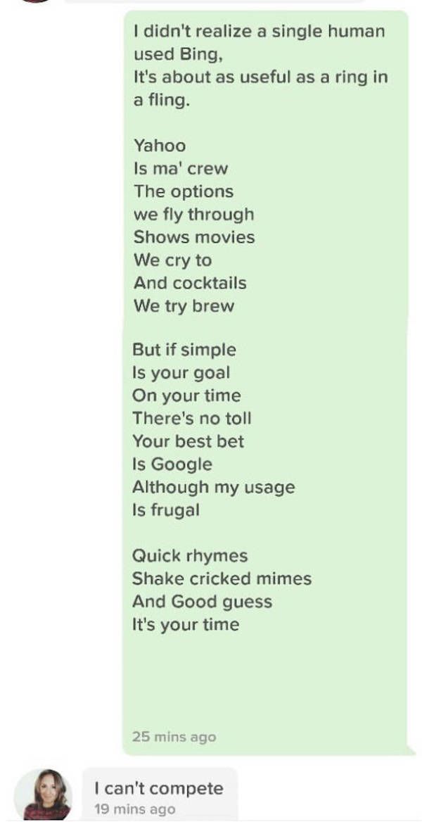 Guy Spits Some Serious Fire As He Challenges A Girl On Tinder To A Rap Battle (6 pics)