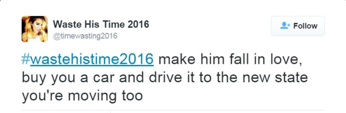 The Most Brutal Tweets From The #WasteHisTime2016 Hashtag (18 pics)