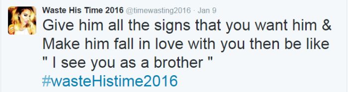 The Most Brutal Tweets From The #WasteHisTime2016 Hashtag (18 pics)