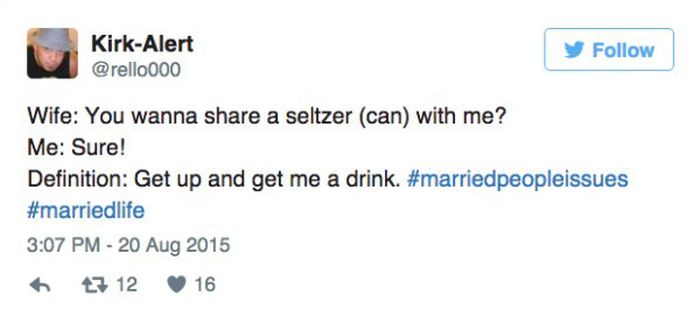 Tweets That Perfectly Sum Up What It's Like To Be Married (25 pics)