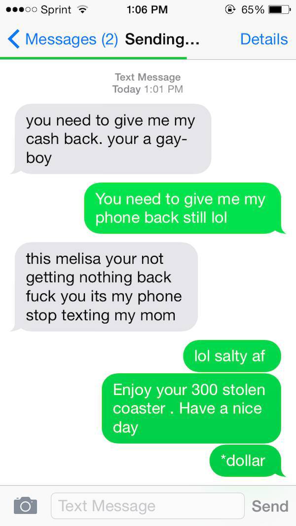 Guy Gets The Ultimate Revenge After Ex Girlfriend Steals His Phone (11 pics)