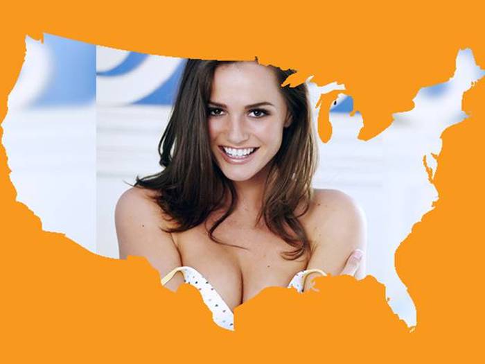 700px x 525px - How Many Famous Porn Stars Are From Each State In The USA ...
