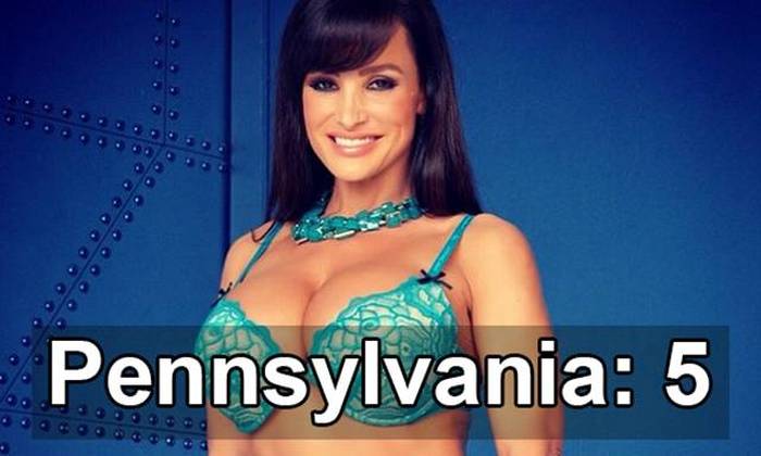 How Many Famous Porn Stars Are From Each State In The USA? (34 pics)