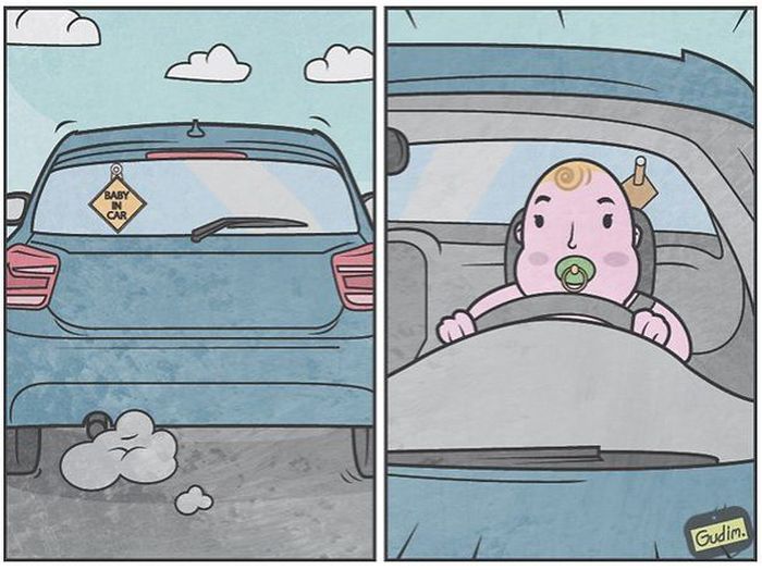 You're Going To Have To Do A Double Take With These Sarcastic Illustrations (40 pics)