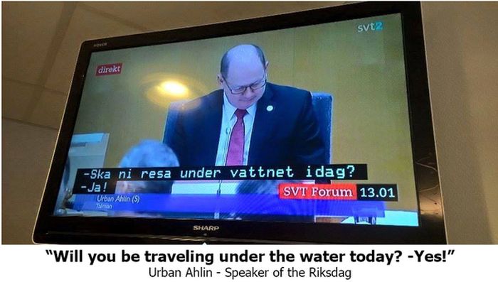 Subtitles Get Switched During Swedish Debate (9 pics)