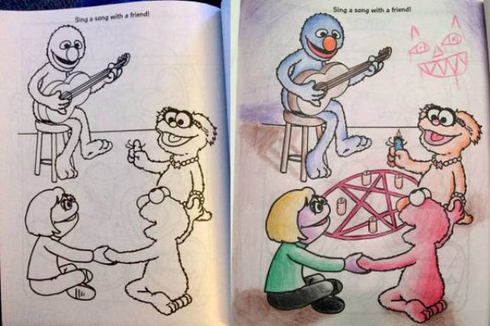 What It Looks Like When Children's Coloring Books Go Bad (35 pics)