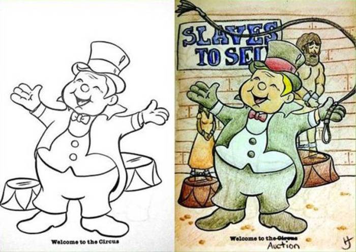 What It Looks Like When Children's Coloring Books Go Bad (35 pics)