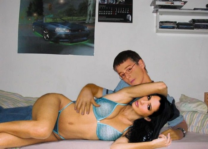 Guys Who Mysteriously Got Really Hot Girlfriends (39 pics)