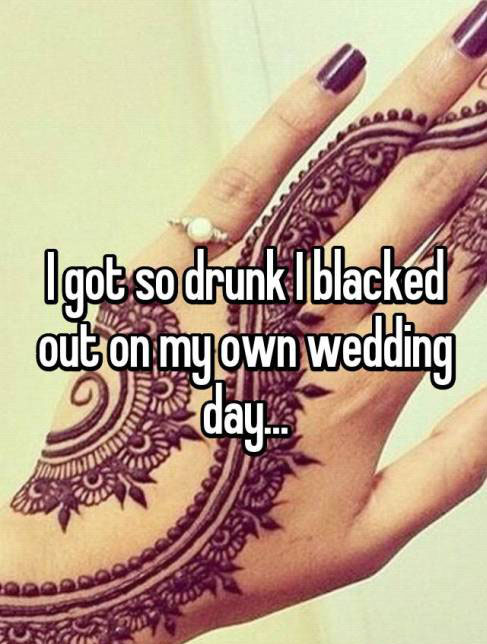 People Share Their Awkward Wedding Day Confessions (16 pics)