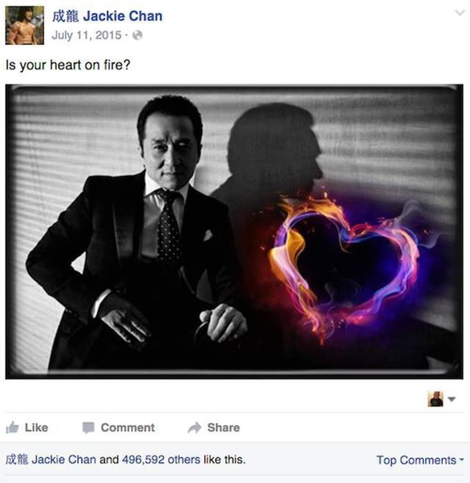 Jackie Chan Always Posts The Best Statuses On Facebook (24 pics)