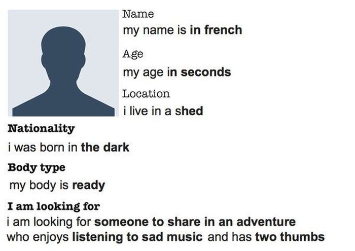 Guy Creates Best Dating Profile Ever With Help From Google Autocomplete (2 pics)