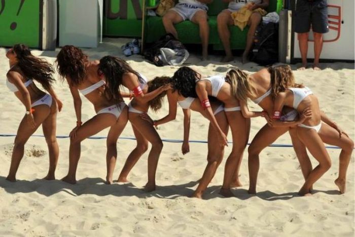 Beach Volleyball Cheerleaders Put All Other Cheerleaders To Shame (41 pics)