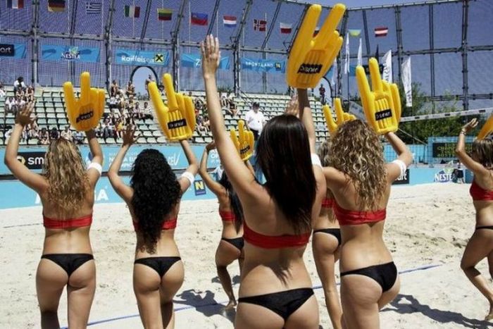 Beach Volleyball Cheerleaders Put All Other Cheerleaders To Shame (41 pics)